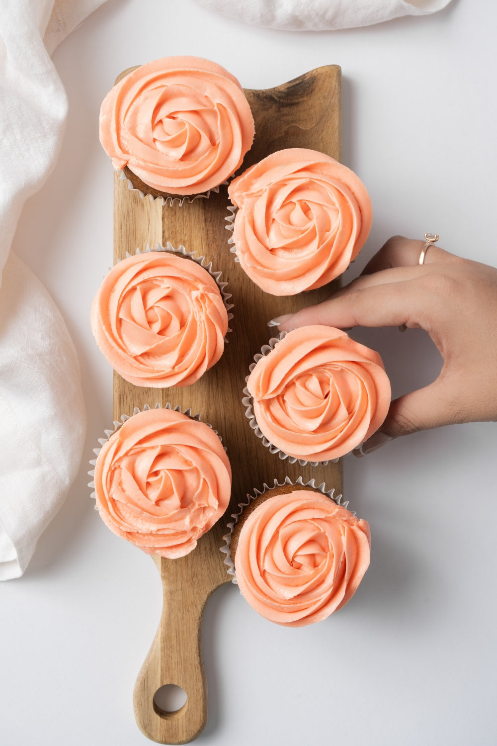 Cupcakes de vainilla. 